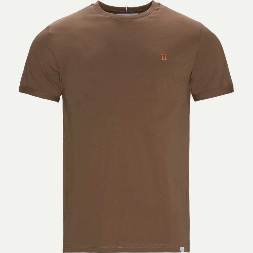 Les Deux T-shirts NØRREGAARD T-SHIRT LDM101008 MOUNTAIN GREY/ORANGE